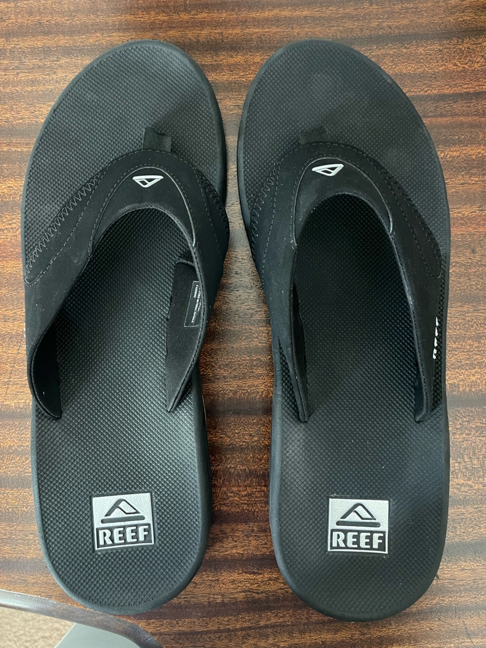 Reef Men’s Black Slide Sandals with Logo